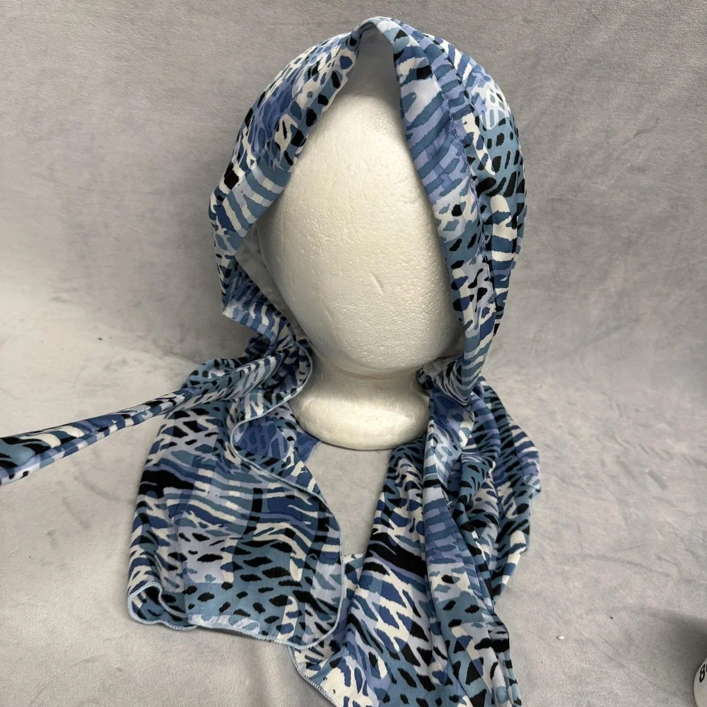 Hats For‎ You Bandana Womens One Size Blue Calypso Denim Fantasy Headscarf